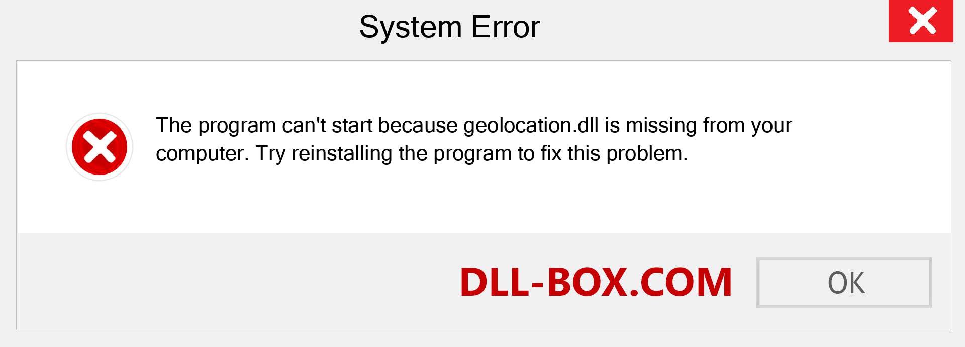  geolocation.dll file is missing?. Download for Windows 7, 8, 10 - Fix  geolocation dll Missing Error on Windows, photos, images